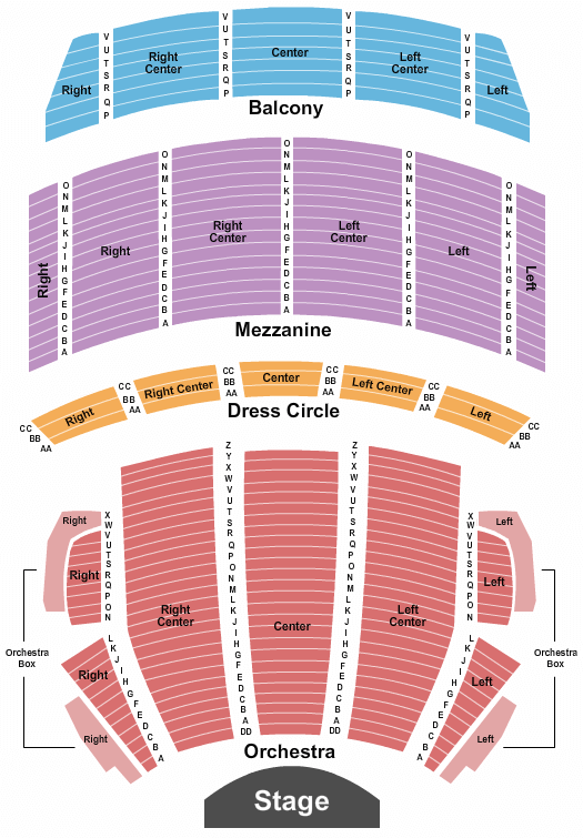 Citizens Bank Opera House Phantom of the Opera Seating Chart